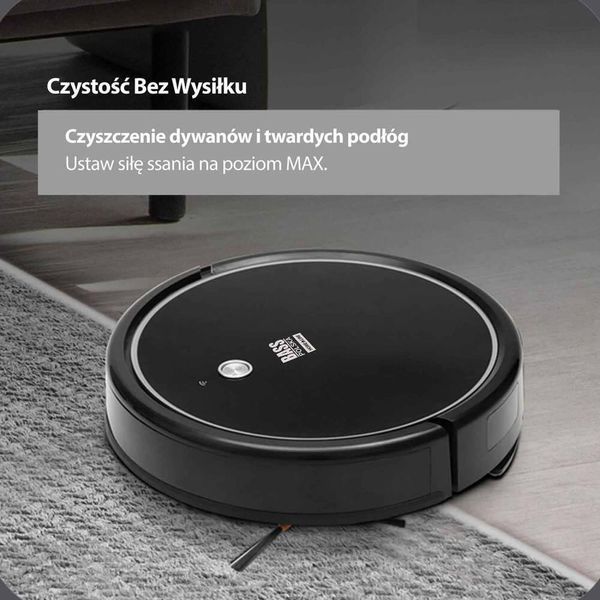 Робот-пилосос зі шваброю, пультом ДУ та додатком TUYA SMART Bass Polska BH 10331 BH 10331 фото