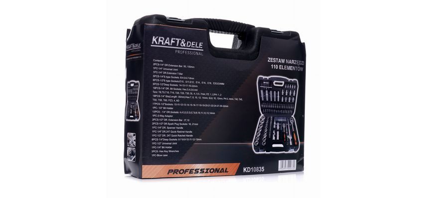 Набір інструментів для автомобіля та дому 101 предмет Kraft&Dele KD10835 KD10835 фото