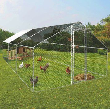 Курник, курятник з сталевим каркасом 4.5x3x1.95м GardenLine TUN4030 вольєр для курей, качок,гусей та інших домашніх тварин TUN4030 фото