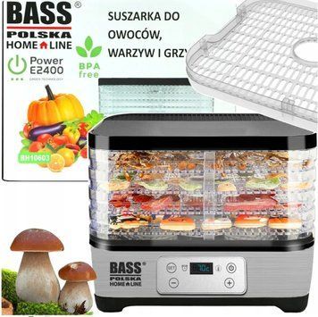 Сушарка для овочів та фруктів 300 Вт, з регульованими лотками Bass Polska BH 10603 10603 фото