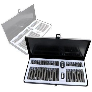 Професійний набір біт 40 шт в металевому кейсі Kraft&Dele KD10220 Torx, Hex, Spline &mdash; для ремонтних робіт KD10220 фото