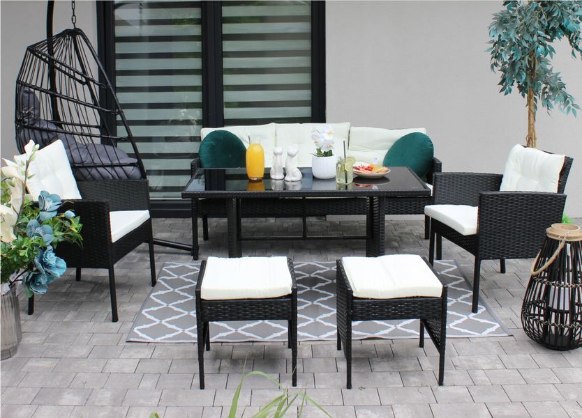 Комплект садових меблів Garden Line VADUZ Чорний SAD9583 SAD9583 фото