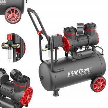 Компресор Kraft&Dele KD1390 повітряний безолійний 24 л до 8 бар KD1390 фото