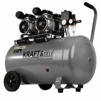 Повітряний компресор Kraft&Dele KD1398 100 л безолійний тихий 230 В KD1398 фото