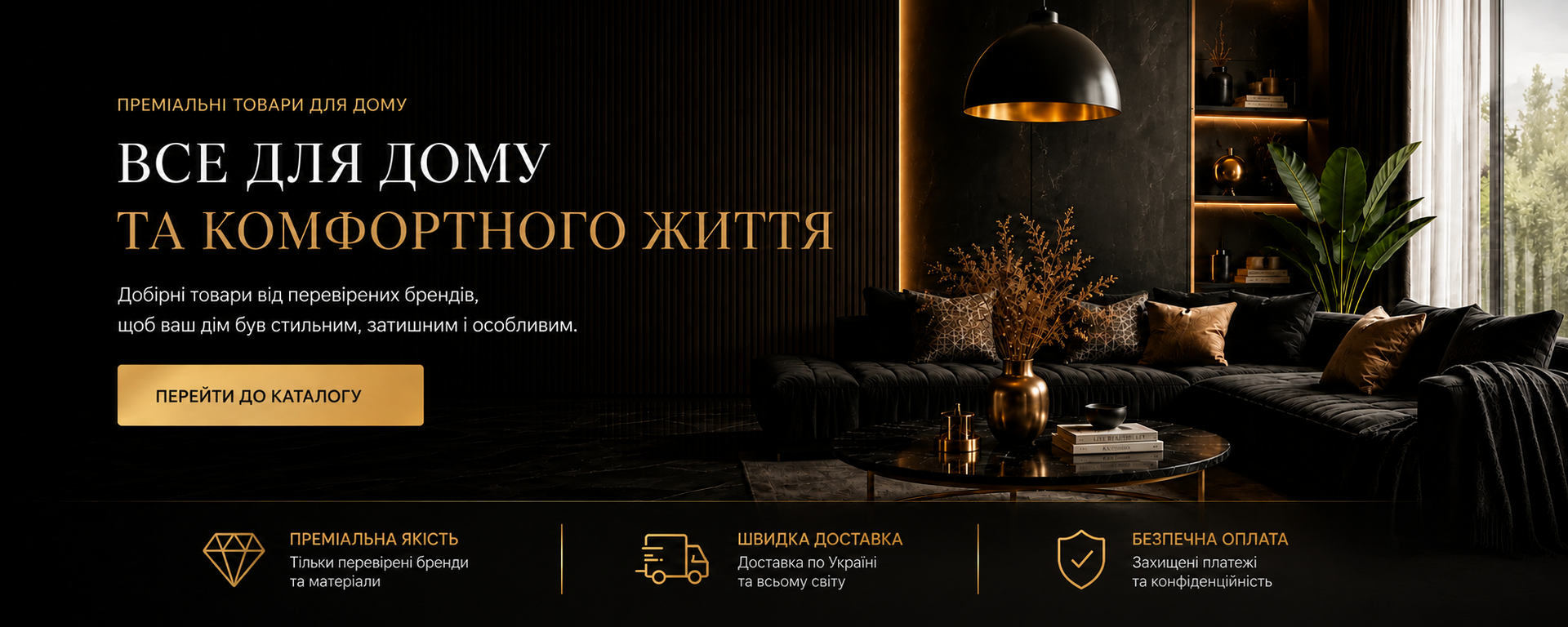 Товари для дому та комфортного життя Golden Space