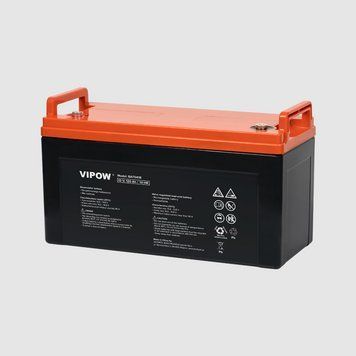 Акумулятор гелевий для ДБЖ та інверторів 12V 120Ah Vipow BAT0418 BAT0418 фото