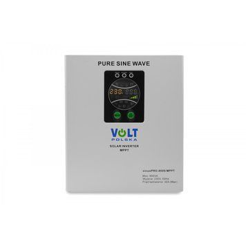 Сонячний інвертор перетворювач Volt Polska SINUS PRO 800S 12/230V (500/800W) + 30A MPPT 3SPS098012 3SPS098012 фото