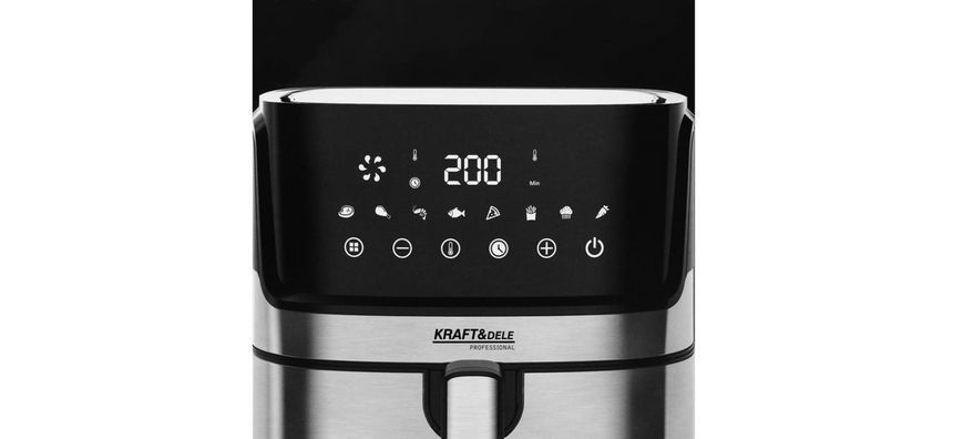 Багатофункціональна аерофритюрниця Kraft&Dele 1850 Вт KD4101 мультупіч 8 л, гриль + випікання KD4101 фото