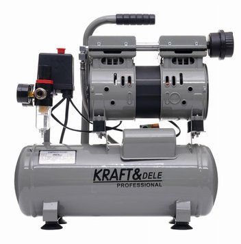 Безмасляний компресор Kraft&Dele KD1384, 9 л, 550 Вт, 8 бар KD1384 фото