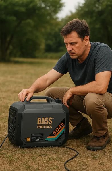 Генератор інверторний Bass Polska 5045 3.5 кВт &mdash; бензиновий, чистий синус, для будинку та техніки 5045 фото