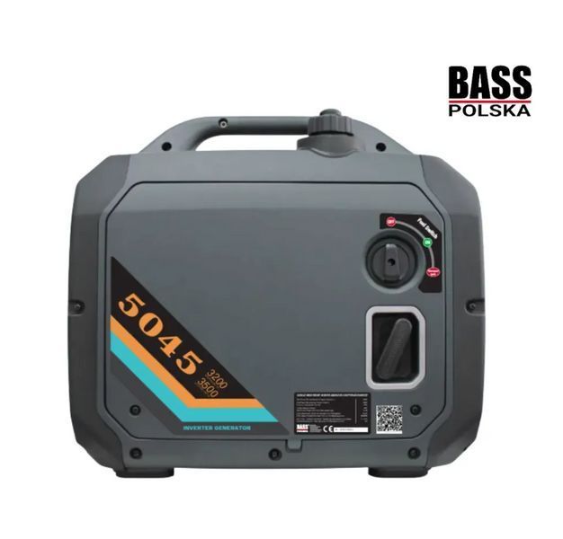 Генератор інверторний Bass Polska 5045 3.5 кВт &mdash; бензиновий, чистий синус, для будинку та техніки 5045 фото